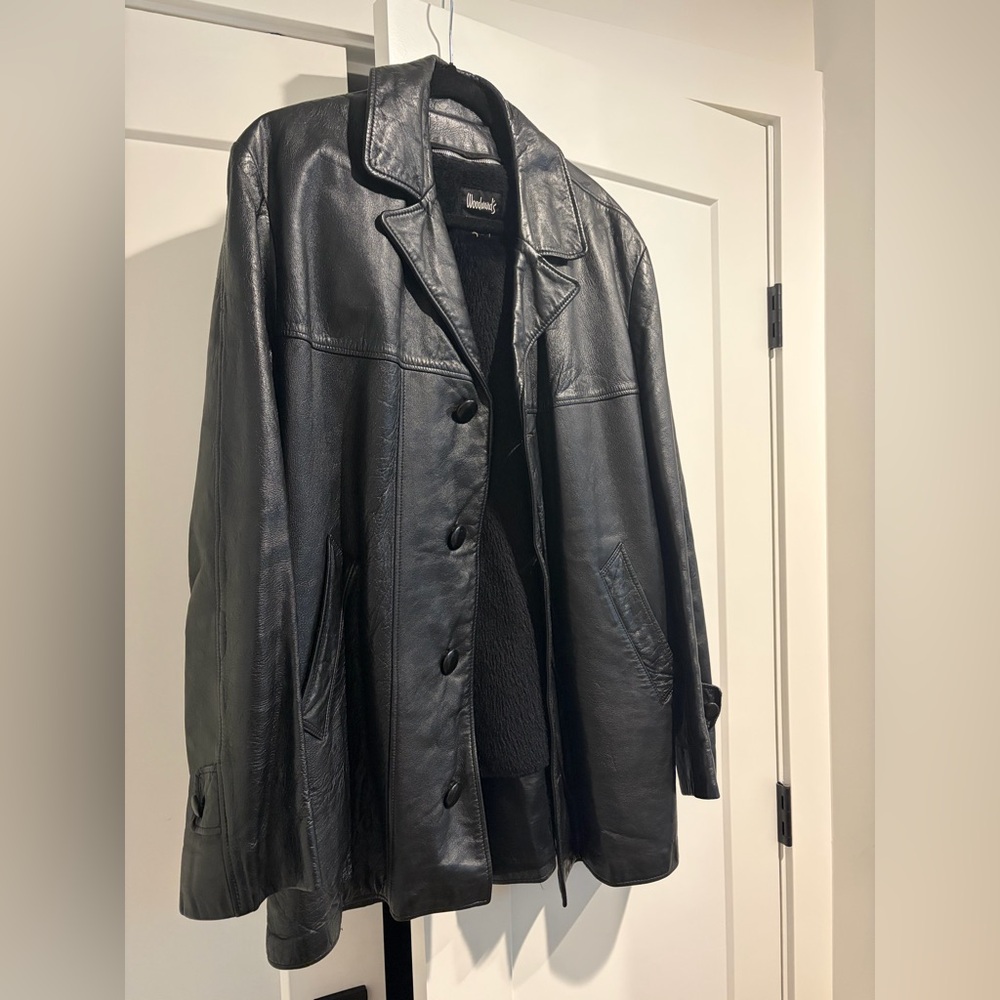 Vintage Men’s Woodland’s genuine leather jacket